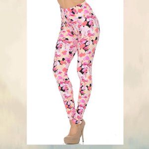 GORGEOUS PINK FLAMINGOS LEGGINGS